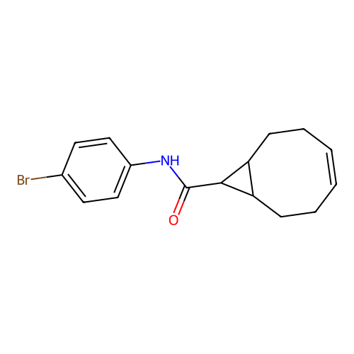 (4Z)-N-(4-bromophenyl)bicyclo[6.1.0]non-4-ene-9-carboxamide structure