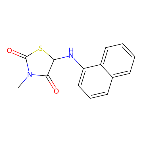 3-Methyl-5-(naphthalen-1-ylamino)-1,3-thiazolidine-2,4-dione structure