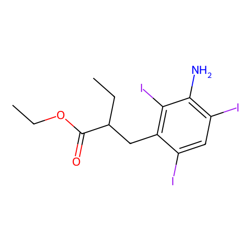 Ethyl iopanoate structure