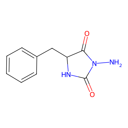 3-Amino-5-benzylimidazolidine-2,4-dione structure