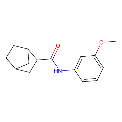 N-(3-methoxyphenyl)bicyclo[2.2.1]heptane-2-carboxamide structure