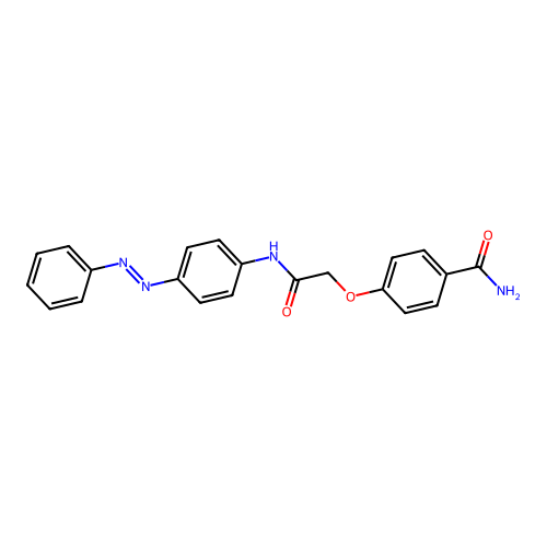 Benzamide, 4-[2-oxo-2-[[4-(2-phenyldiazenyl)phenyl]amino]ethoxy]- structure