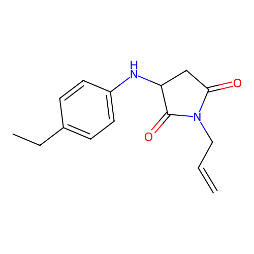 1-Allyl-3-((4-ethylphenyl)amino)pyrrolidine-2,5-dione structure