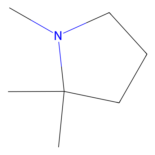 1,2,2-Trimethyl-pyrrolidine structure