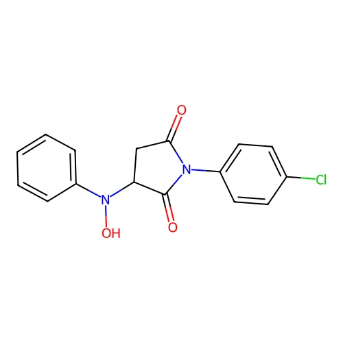 1-(4-氯苯基)-3-(N-羟基苯氨基)吡咯烷-2,5-二酮 structure