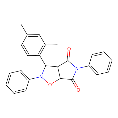3-(2,4-dimethylphenyl)-2,5-diphenyldihydro-2H-pyrrolo[3,4-d]isoxazole-4,6(5H,6aH)-dione structure