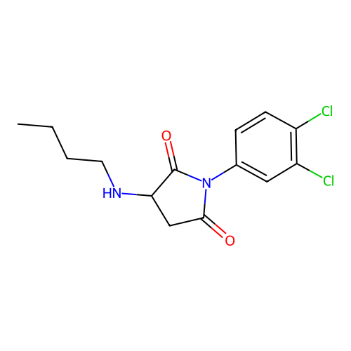 3-(Butylamino)-1-(3,4-dichlorophenyl)pyrrolidine-2,5-dione structure
