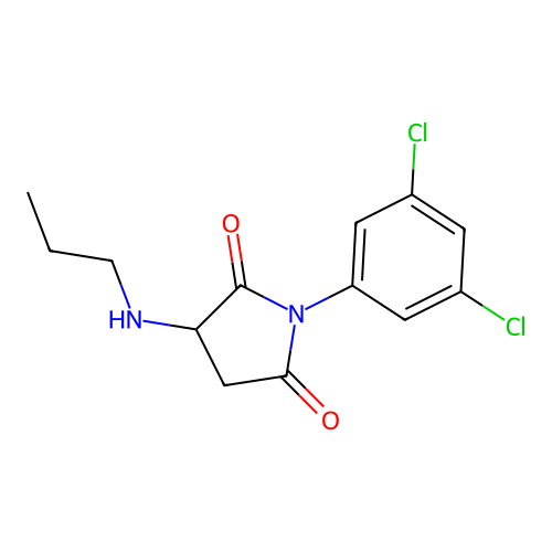 1-(3,5-Dichlorophenyl)-3-(propylamino)pyrrolidine-2,5-dione structure