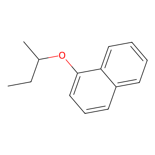Sec-butyl 1-naphthyl ether structure