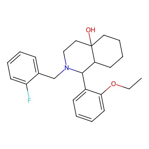 1-(2-Ethoxyphenyl)-2-(2-fluorobenzyl)decahydroisoquinolin-4a-ol structure