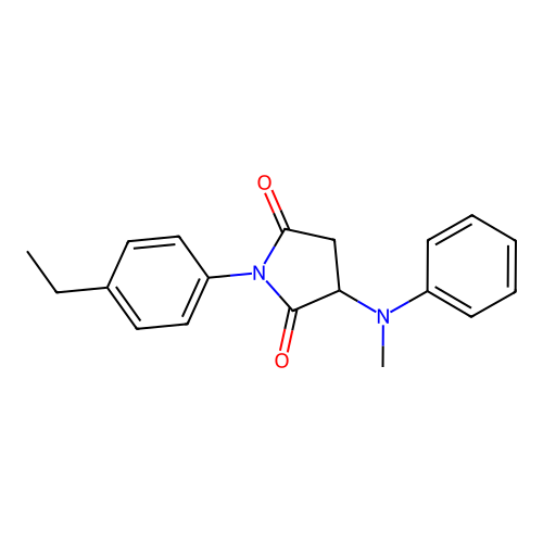 1-(4-Ethylphenyl)-3-(methyl(phenyl)amino)pyrrolidine-2,5-dione structure