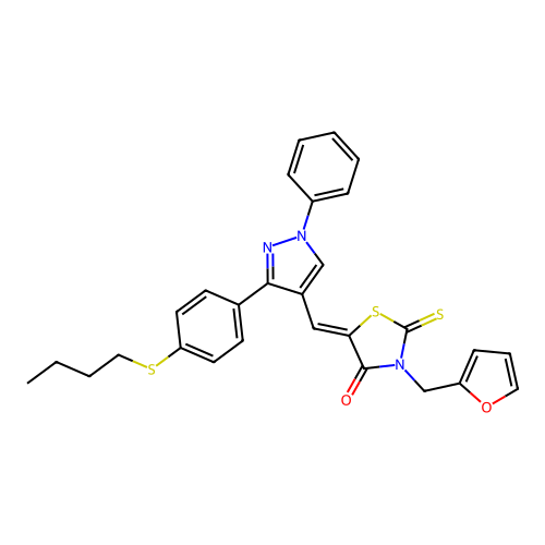 C28H25N3O2S3 structure