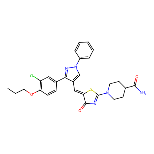 C28H28ClN5O3S structure