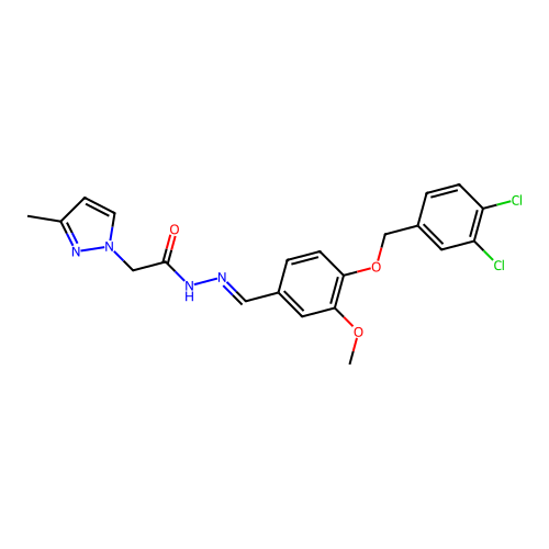 C21H20Cl2N4O3 structure