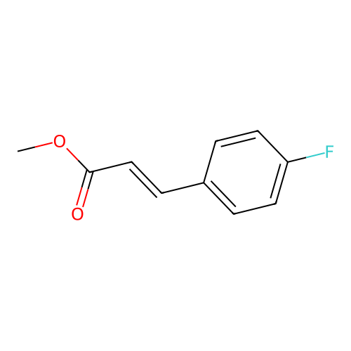 methyl (2E)-3-(4-fluorophenyl)prop-2-enoate structure
