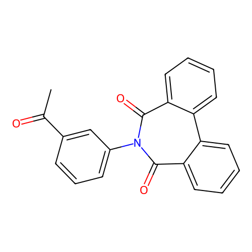 6-(3-acetylphenyl)-5H-dibenzo[c,e]azepine-5,7(6H)-dione structure