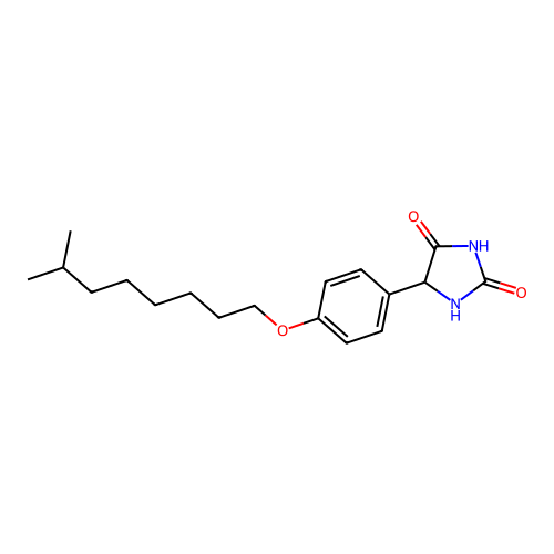5-(4-((7-Methyloctyl)oxy)phenyl)imidazolidine-2,4-dione structure
