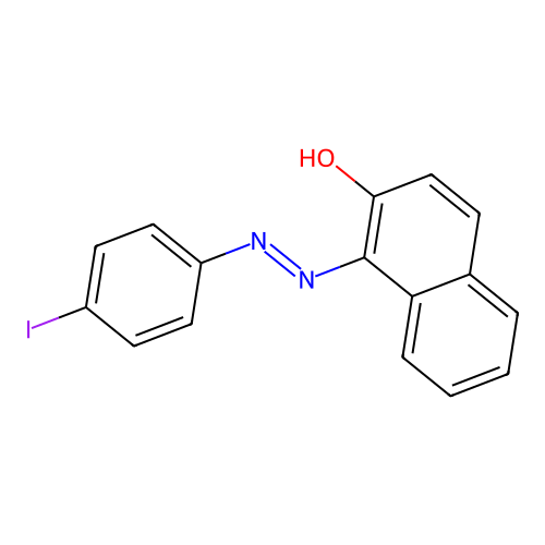 Naphthalene-1,2-dione, 1-(4-iodorophenylhydrazone) structure