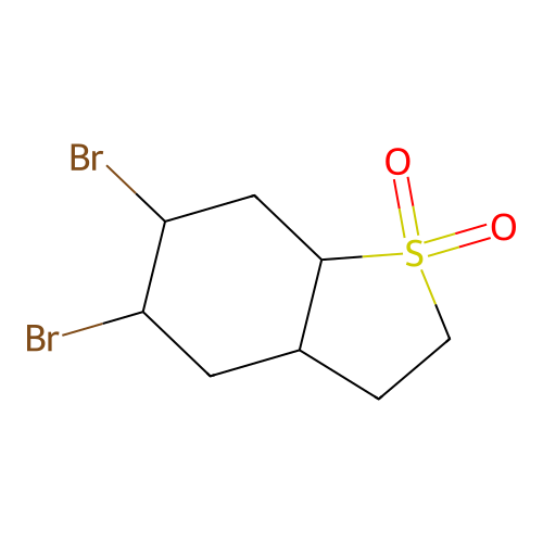 5,6-Dibromooctahydro-1-benzothiophene 1,1-dioxide structure