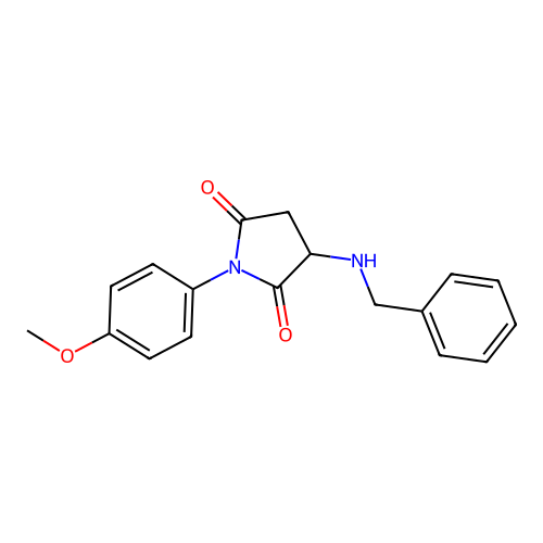 3-(Benzylamino)-1-(4-methoxyphenyl)pyrrolidine-2,5-dione structure
