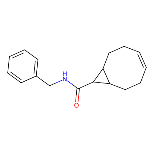 (4Z)-N-benzylbicyclo[6.1.0]non-4-ene-9-carboxamide structure