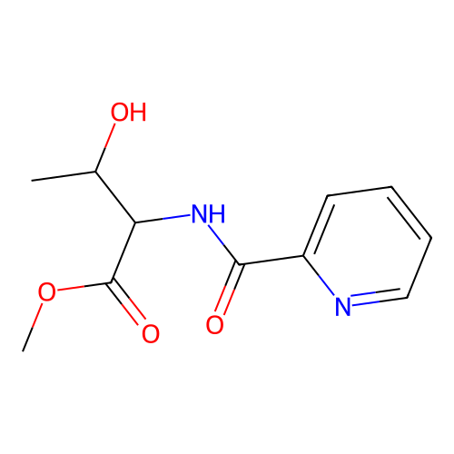 methyl N-(pyridin-2-ylcarbonyl)threoninate structure