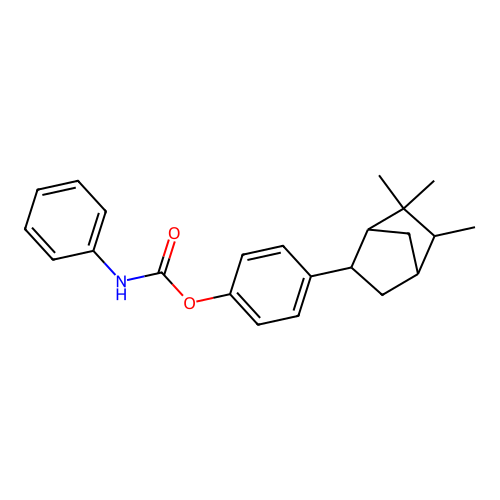 4-(5,6,6-Trimethylbicyclo[2.2.1]hept-2-yl)phenyl phenylcarbamate structure