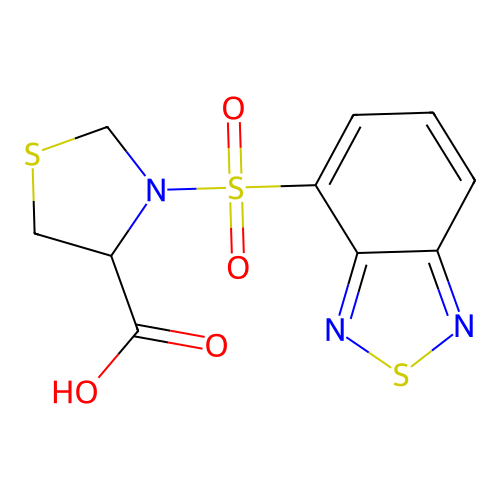 3-(2,1,3-Benzothiadiazol-4-ylsulfonyl)-1,3-thiazolidine-4-carboxylic acid structure