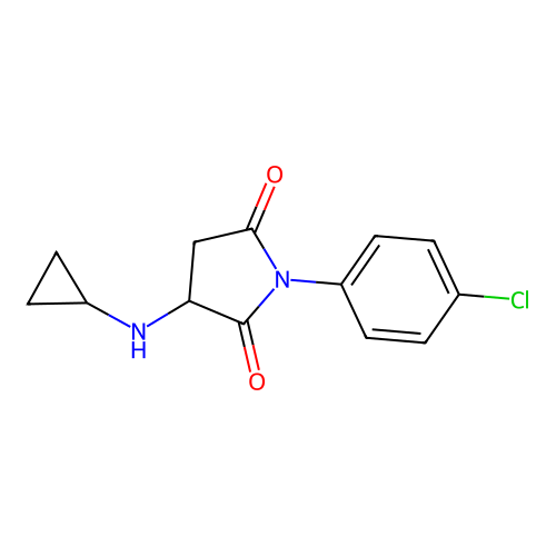 1-(4-Chlorophenyl)-3-(cyclopropylamino)pyrrolidine-2,5-dione structure