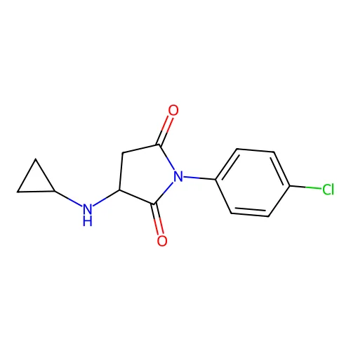 1-(4-氯苯基)-3-(环丙基氨基)吡咯烷-2,5-二酮 structure