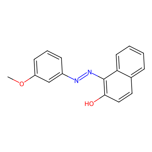 2-Naphthalenol, 1-[(3-methoxyphenyl)azo]- structure