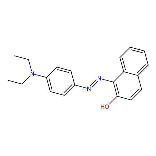 2-Naphthalenol, 1-[[4-(diethylamino)phenyl]azo]- structure