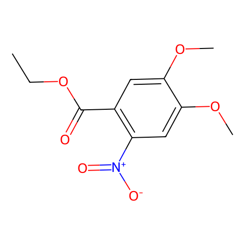 Ethyl 4,5-dimethoxy-2-nitrobenzoate structure