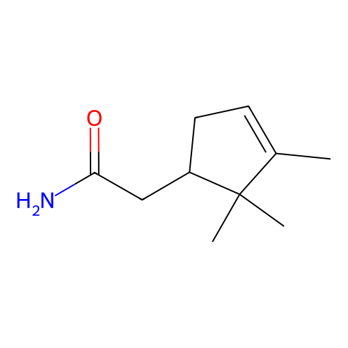2-(2,2,3-Trimethylcyclopent-3-en-1-yl)acetamide structure