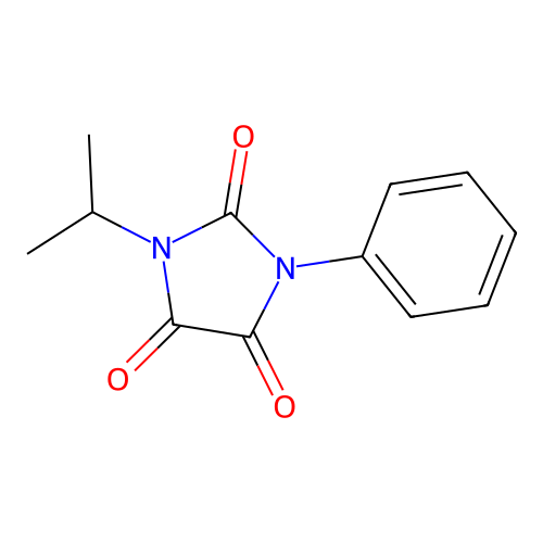 1-Phenyl-3-(propan-2-yl)imidazolidine-2,4,5-trione structure
