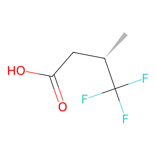 (S)-4,4,4-trifluoro-3-methylbutanoic acid structure