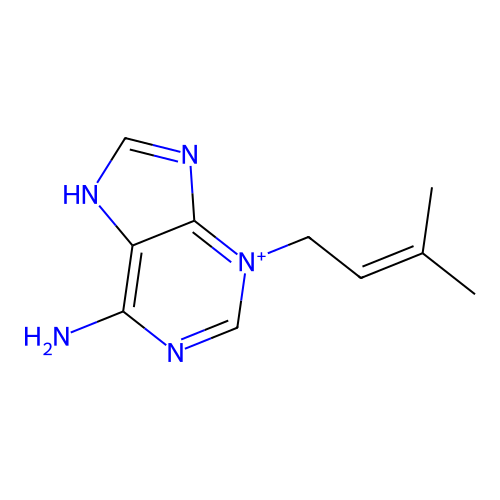 3H-Purin-6-amine, 3-(3-methyl-2-butenyl)- structure