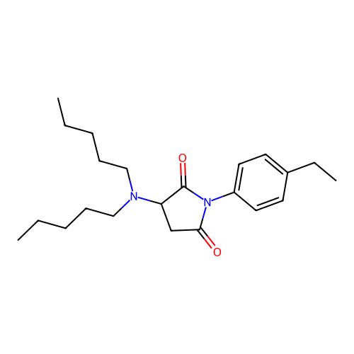 3-(Dipentylamino)-1-(4-ethylphenyl)pyrrolidine-2,5-dione structure