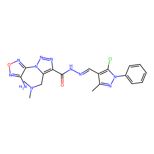C19H20ClN11O2 structure