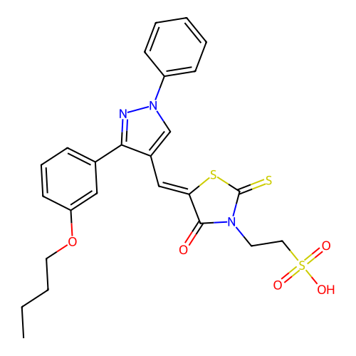 C25H25N3O5S3 structure