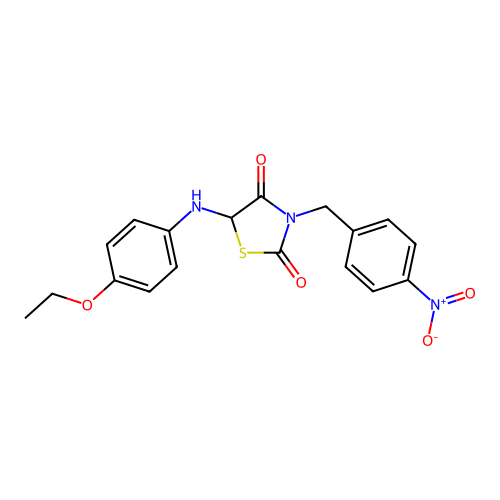 5-[(4-Ethoxyphenyl)amino]-3-(4-nitrobenzyl)-1,3-thiazolidine-2,4-dione structure