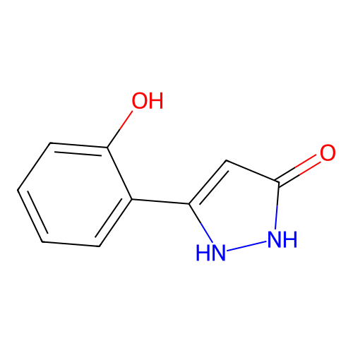 5-(2-Hydroxyphenyl)-1,2-dihydropyrazol-3-one structure