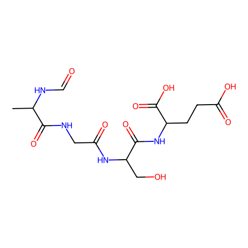 N-Formyl-ala-gly-ser-leu structure