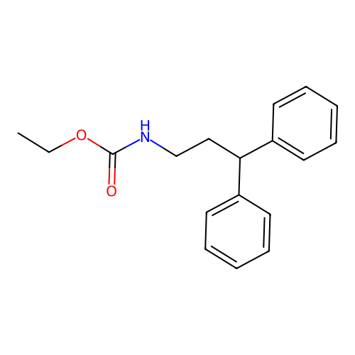 Ethyl (3,3-diphenylpropyl)carbamate structure