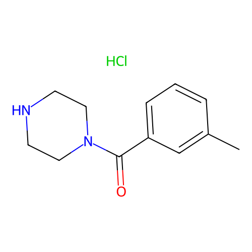 Piperazin-1-yl-m-tolyl-methanone hydrochloride structure