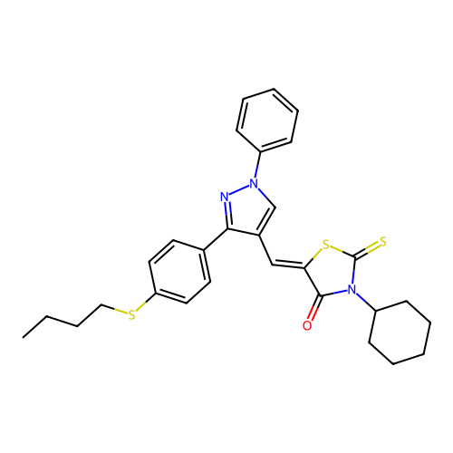 C29H31N3OS3 structure