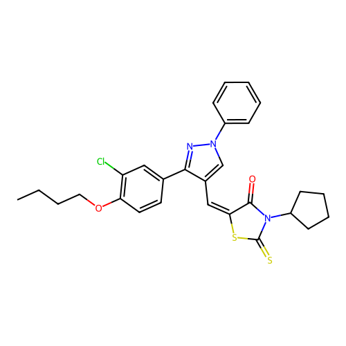 C28H28ClN3O2S2 structure