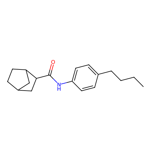 N-(4-butylphenyl)bicyclo[2.2.1]heptane-2-carboxamide structure