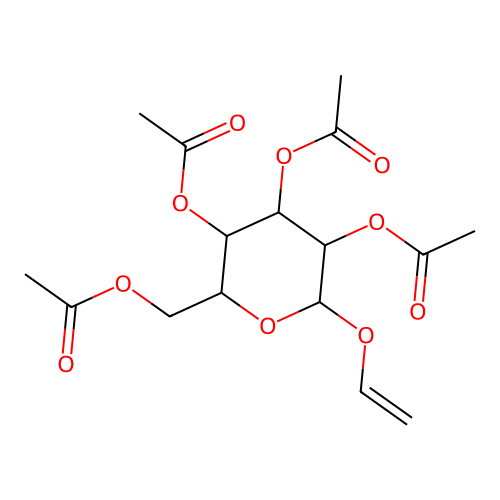 (3,4,5-Triacetyloxy-6-ethenoxyoxan-2-yl)methyl acetate structure