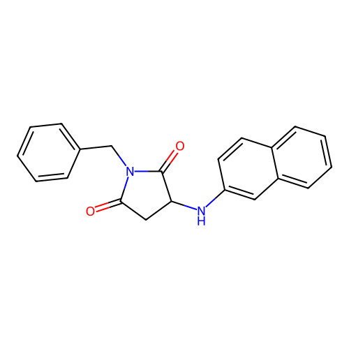 1-Benzyl-3-(naphthalen-2-ylamino)pyrrolidine-2,5-dione structure